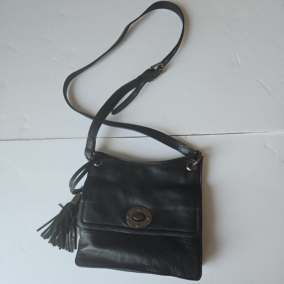 CLEMENTS RiBIERO Handbags - CLEMENTS RIBIERO 'Black' Leather Handbag  Tassle Shoulder bag  Classic Crossbody